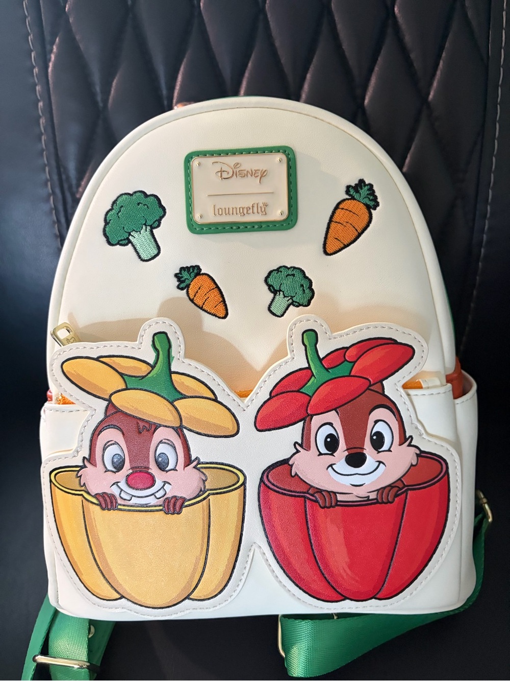 Loungefly White Chip 'n' Dale Bell Pepper Mini Backpack